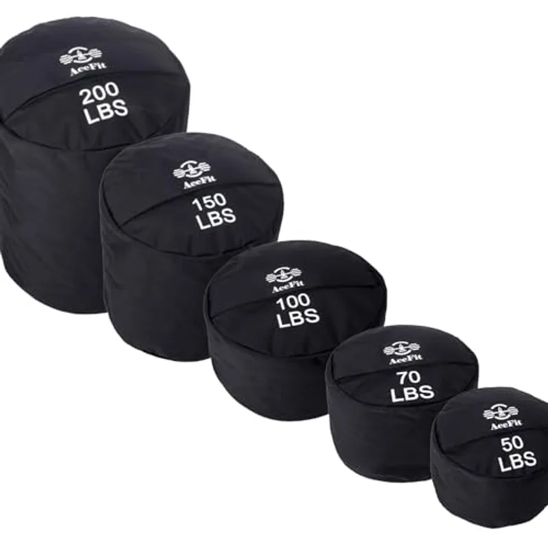 Acefit Training Sandbag for Working Out | Heavy Duty Workout Sandbags| Weights Sand Bags for Training, Exercise| Military Conditioning, Fitness, Cross-Training & Strength Training (50 LB)