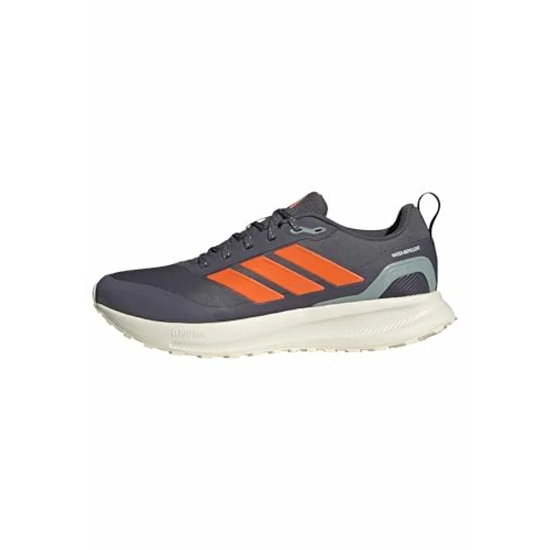 Adidas Men's Run Falcon 5 Trail, Aurora Onix/Pure Orange/Black, 10.5