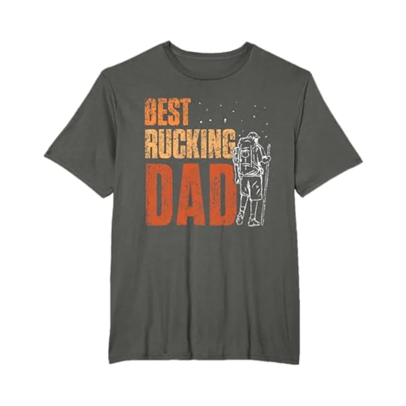 Best Rucking Dad Ruck Backpack Rucksack Workout Rucking T-Shirt