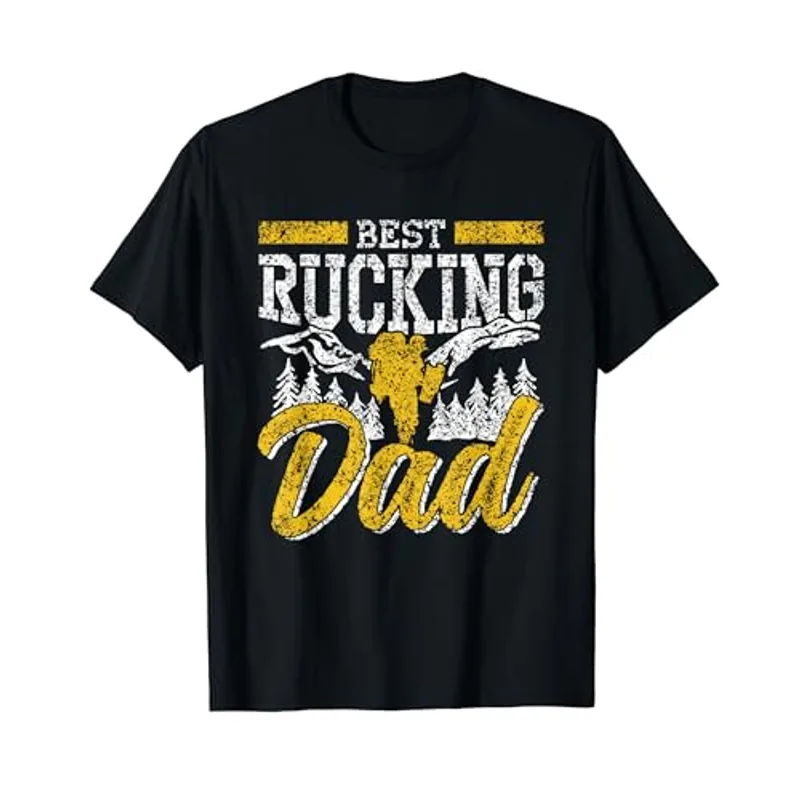 Best Rucking Dad Backpack Rucksack Ruck Workout Rucking T-Shirt