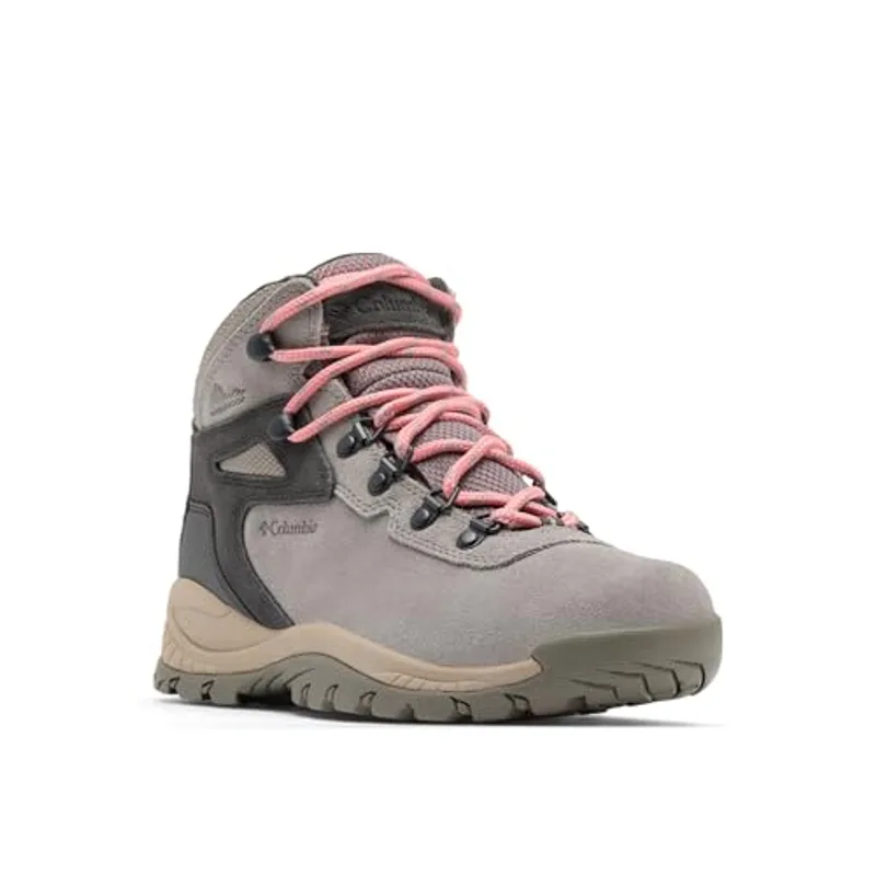 Columbia Womens Newton Ridge Plus Waterproof Amped, Stratus/Canyon Rose, 9