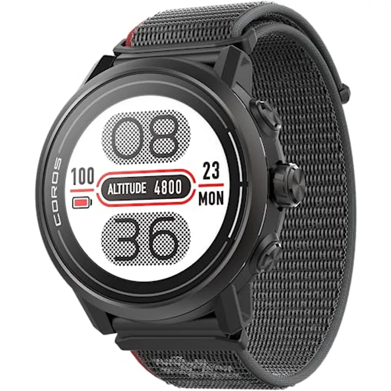 COROS APEX 2 Series Outdoor GPS Watch, 1.2" Sapphire Titanium, On-Wrist Navigation, Offline Maps, Heart Rate Monitor, Track Sleep, Running, Biking, Skiing, Climbing (APEX 2, Black)