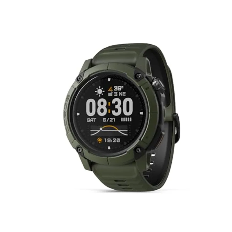 COROS NOMAD Outdoor GPS Smartwatch, 1.3" MIP Touchscreen, Global maps with turn-by-turn navigation, 22 days Battery Life, Microphone records voice notes, real-time weather, and safety alerts (Green)
