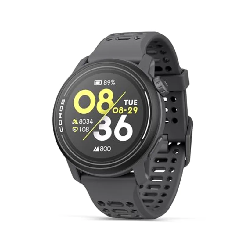 COROS PACE 3 GPS Sport Watch - Lightweight, Comfortable Running Watch, 17-Day Battery Life, Accurate GPS, Heart Rate Monitor, Navigation, Sleep Tracking - Black Silicone