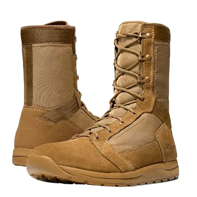 Danner Tachyon 8” Tactical Boots for Men - Ultralight Fast Drying Upper with Abrasion-Resistant Toe, Comfort Footbed, and Non Slip Traction Outsole, Coyote - 7.5 EE