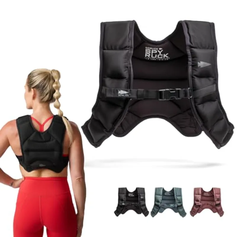 GORUCK 12LB Spy Ruck Women's Weighted Vest for Walking & Running - Weight Vest for Women Fitness Training with Adjustable Fit, Low-Profile Design for Weight Loss - Black