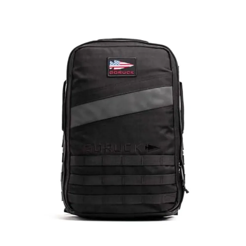 GORUCK Rucker 4.0 20L Black - Purpose Built Rucking Backpack, Military Weight Training Rucksack w/Ruck Plate Pocket and Extra Padded Straps