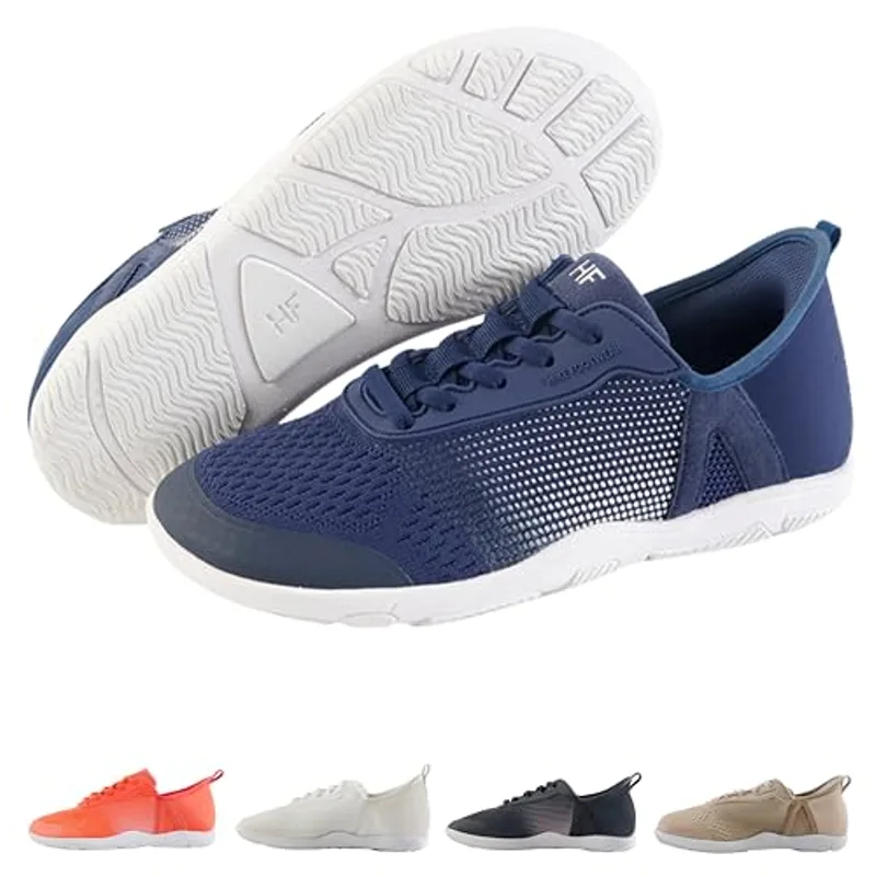 Hike Footwear HF Stride – Hands-Off & Ergonomic Barefoot Shoes, Thin Sole & Ultra-Light, Effortless Wear Unisex Blue