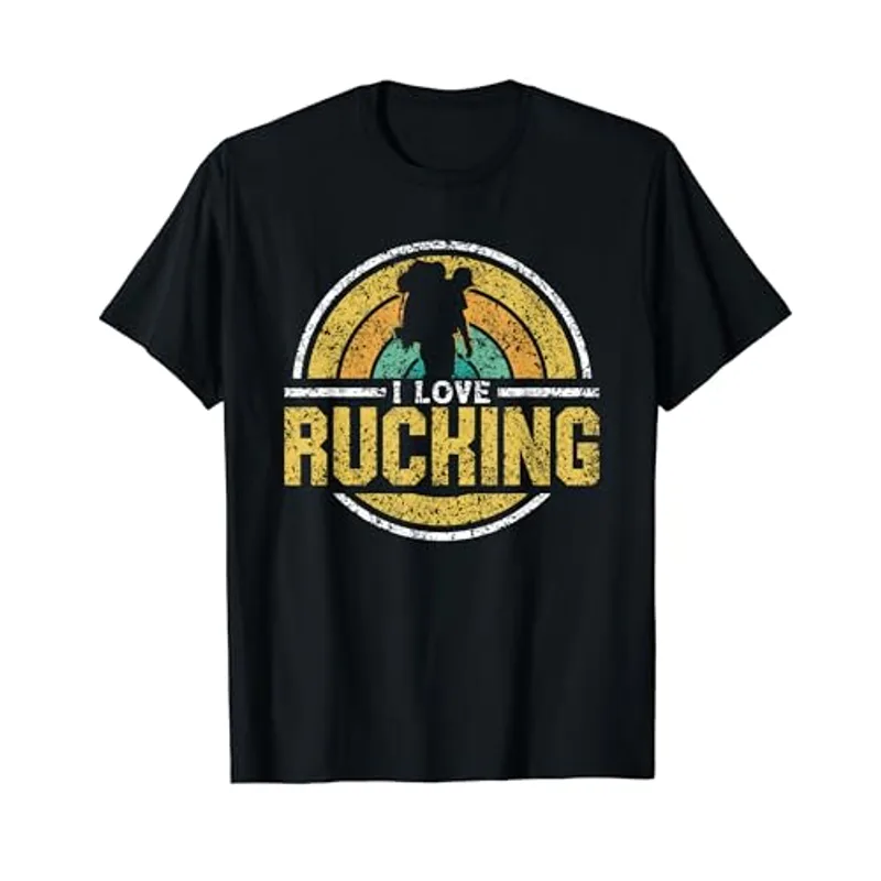 I Love Rucking Ruck Backpack Workout Rucksack Rucking T-Shirt