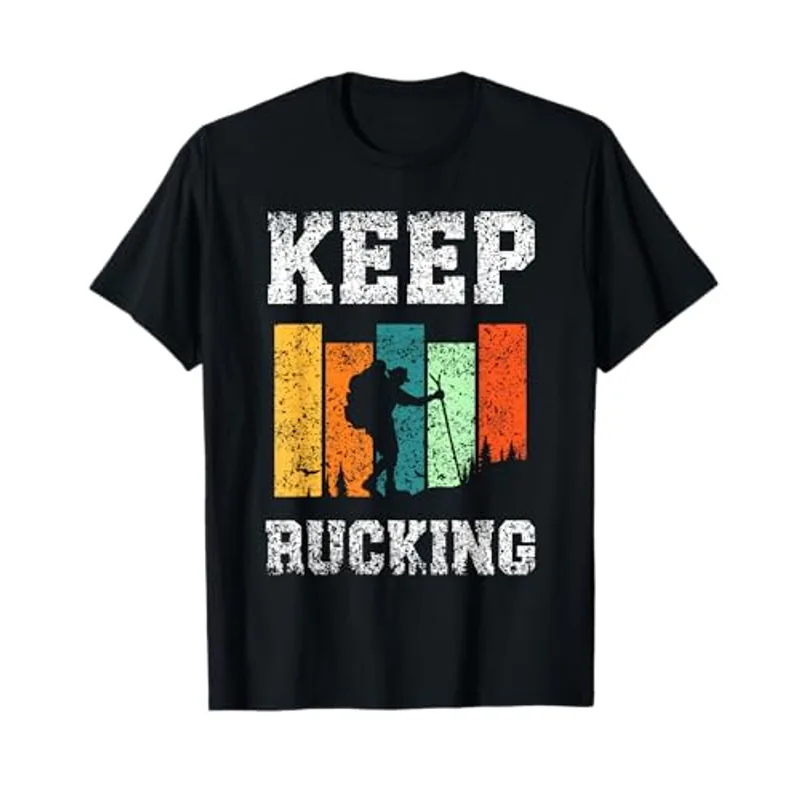 Keep Rucking Workout Rucksack Backpack Ruck Rucking T-Shirt