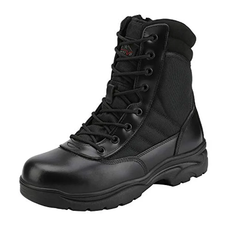 NORTIV 8 Men's Military Tactical Work Boots,Black,10