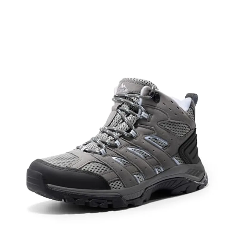 NORTIV 8 Women's Lightweight Ankle Hiking Boots Backpacking,Dark Grey,9