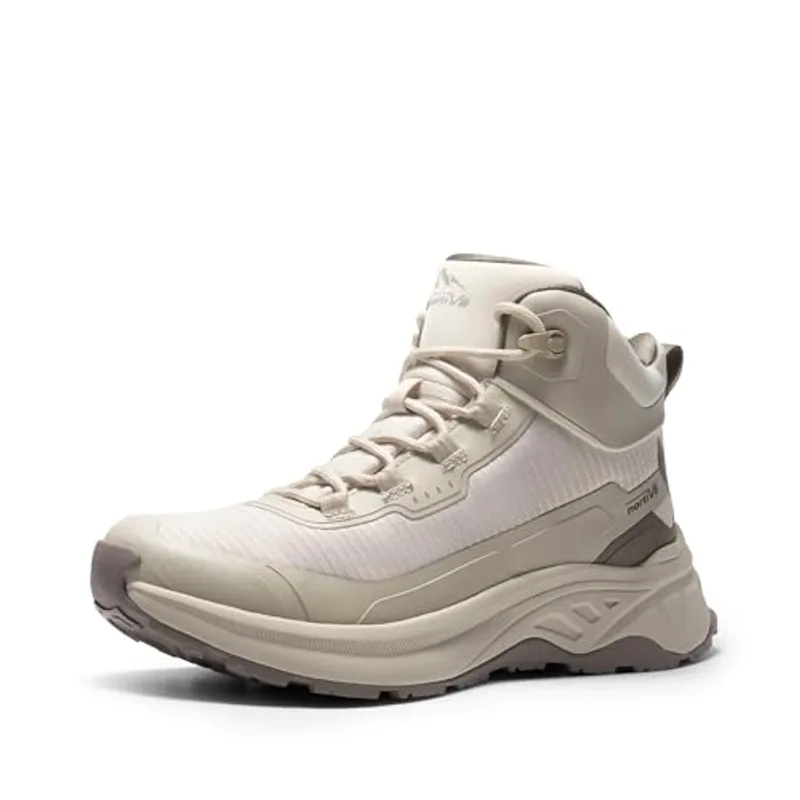 NORTIV 8 Women's Lightweight Hiking Boots Waterproof Trekking for Outdoor,Size 8,Khaki,SNHB241W