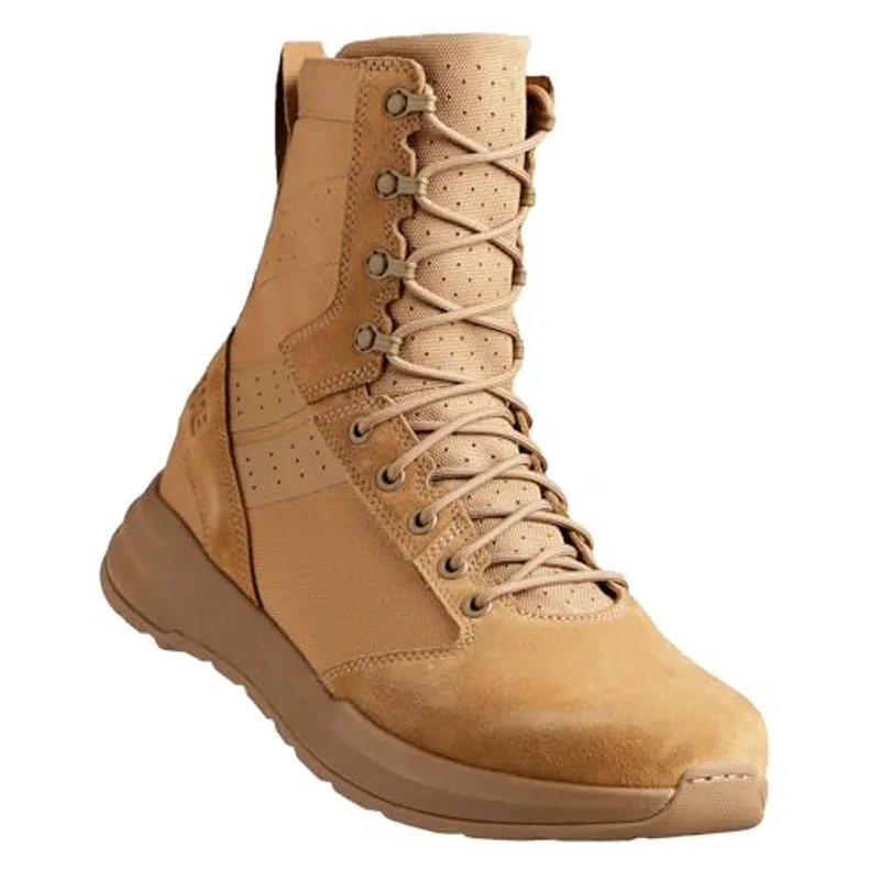 OTB Boots M-Carbon 8 Tactical Boots - Lightweight, Durable, Carbon-Plated Military & Combat Boots with Slip-Resistant Sole, Coyote Brown, Unisex-Adults, Size 10.5 (Medium, US Footwear Size System)