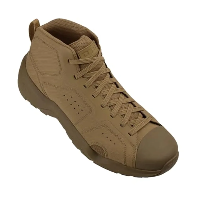 OTB Boots Pirata Mid Tactical Boots – Lightweight Maritime Combat Boot, Quick-Dry Drainage System, High-Traction Grip Stik Outsole, Durable Cordura Military & Outdoor Footwear (Coyote, 12.5, US Footwear Size System, Adult, Men, Numeric, Medium, 12.5)