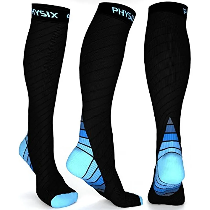 Compression Socks for Men & Women, Best Graduated Athletic Fit for Running, Nurses, Shin Splints, Flight Travel, & Maternity Pregnancy. Boost Stamina, Circulation, & Recovery - Includes Free EBook!