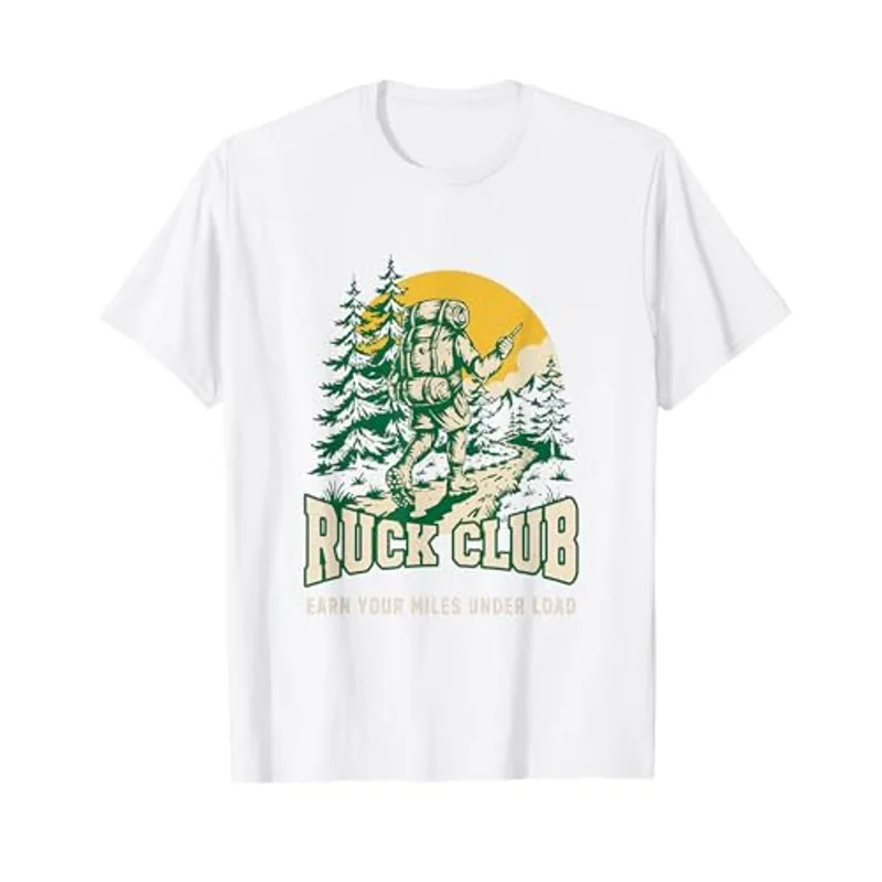 Ruck Club Vintage Rucking Badge Earn Your Miles Under Load T-Shirt