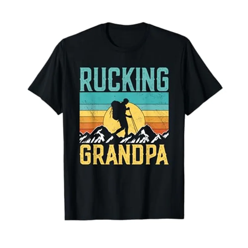 Rucking Grandpa Ruck Workout Backpack Rucksack Rucking T-Shirt