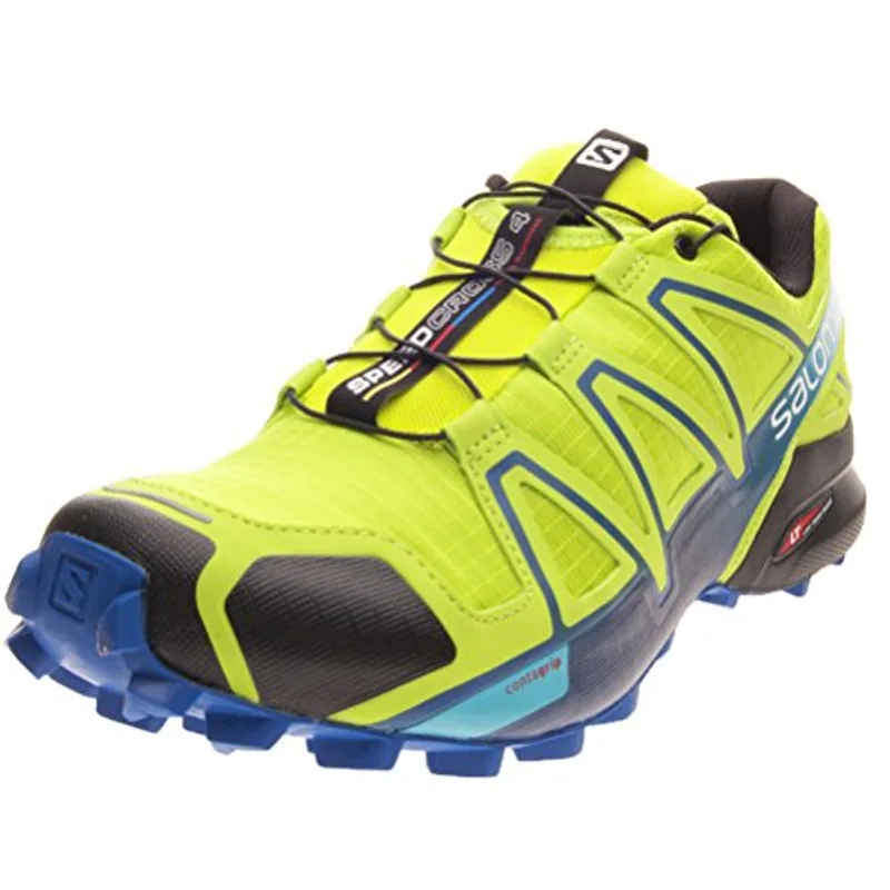 Salomon Men's Speedcross 4 Trail Running Shoes, Lime Green, 9 D US