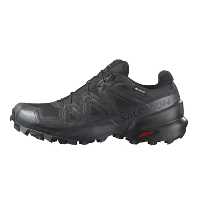 Salomon Women’s Speedcross GTX, Waterproof Trail Running Shoes - Black/Black/Quiet Shade - 12 Medium
