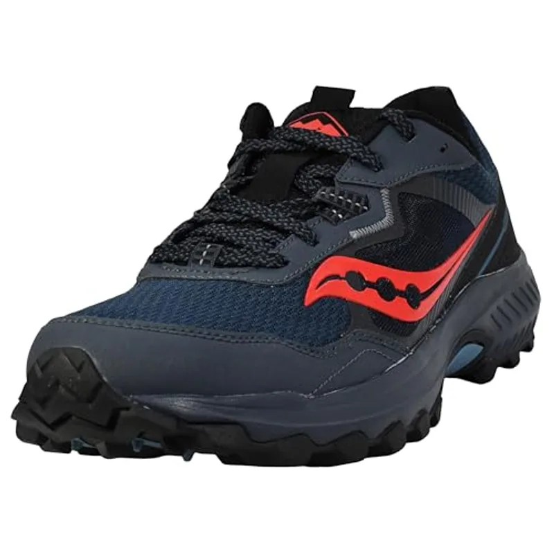 Saucony Men's Excursion TR16 Trail Running Shoe, Night/Black, 12 Wide