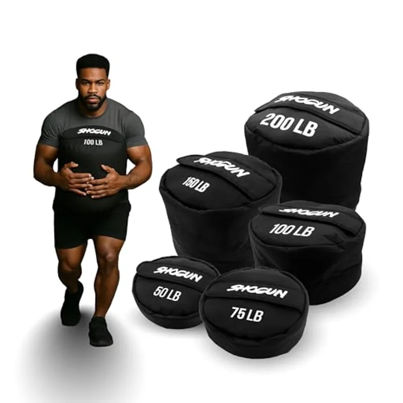 Shogun Sandbags for Working Out – Heavy Duty Workout Sandbag for Weight Training, Cross Training, Strongman, Fitness & Military Use – Adjustable Exercise Sand Bags for Full Body Training