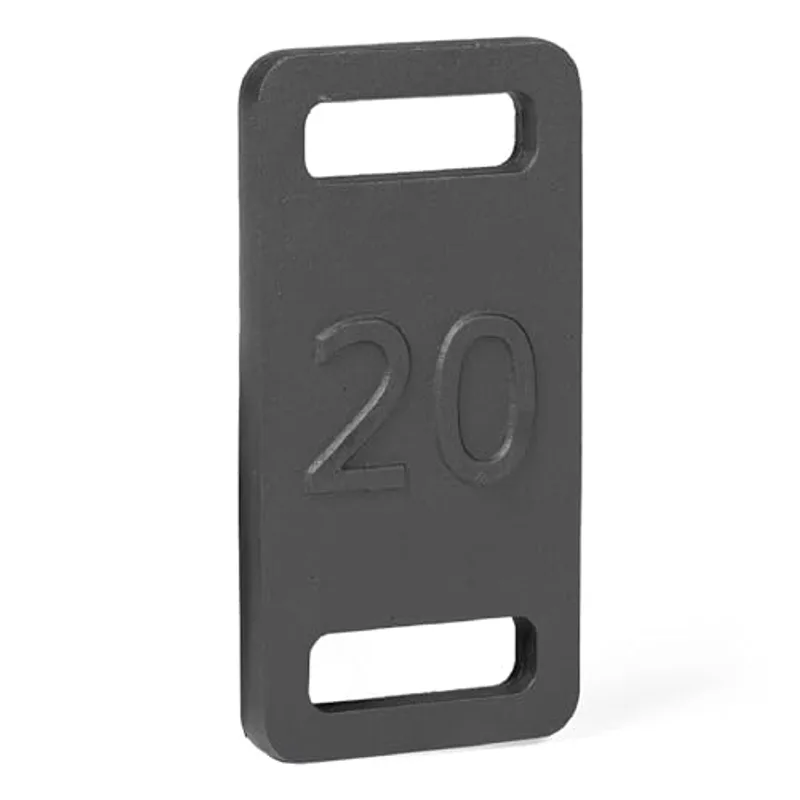 Titan Fitness 20 LB Cast Iron Ruck Weight Plate, Backpack Weight Training, Dual Wide Handles, Round Corners Smooth Edges, Ideal for Resistance Training, Strengthen Posture Stability