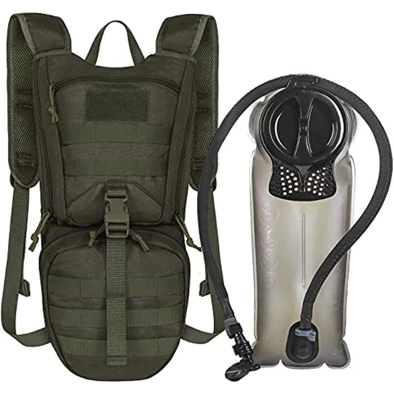 Unigear Tactical Hydration Packs Backpack 1050D with 3L Water Bladder, Thermal Insulation Pack Keeps Liquid Cool up to 4 Hours for Hiking, Cycling, Hunting and Climbing (Green)