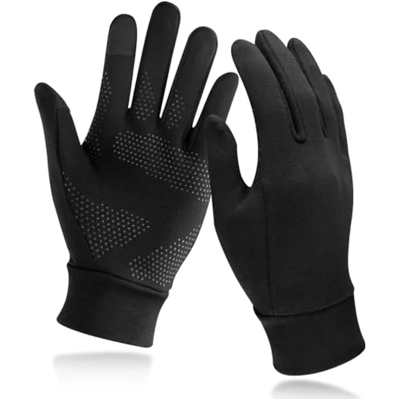 Unigear Running Gloves, Touch Screen Anti-Slip Lightweight Gloves Liners for Cycling Biking Sporting Driving for Men Women (Large)