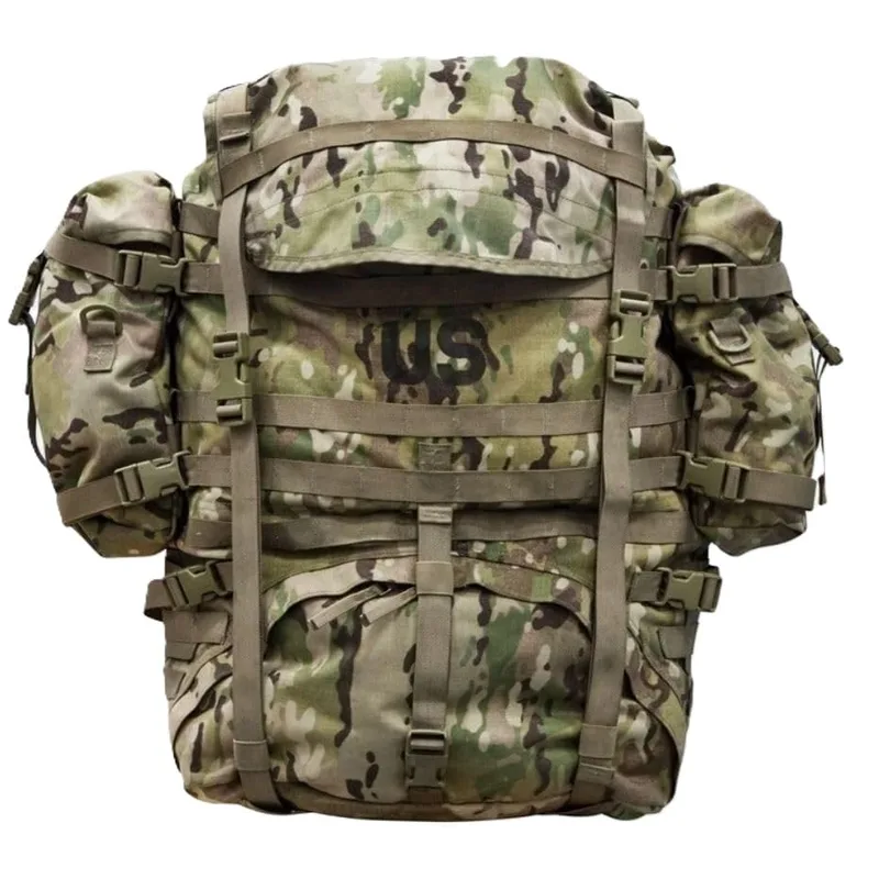 Genuine US Military Issue MOLLE II Rucksack – Large Tactical Pack w/Frame, OCP Multicam Surplus Load Bearing System