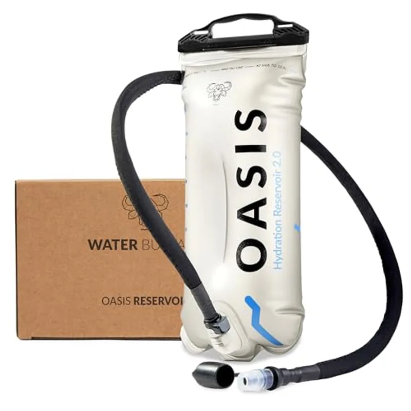 Water Buffalo Oasis Hydration Bladder – 2L and 3L Water Bladder for Hiking Backpack, Leakproof Design with Insulated Hose and High-Flow Bite Valve