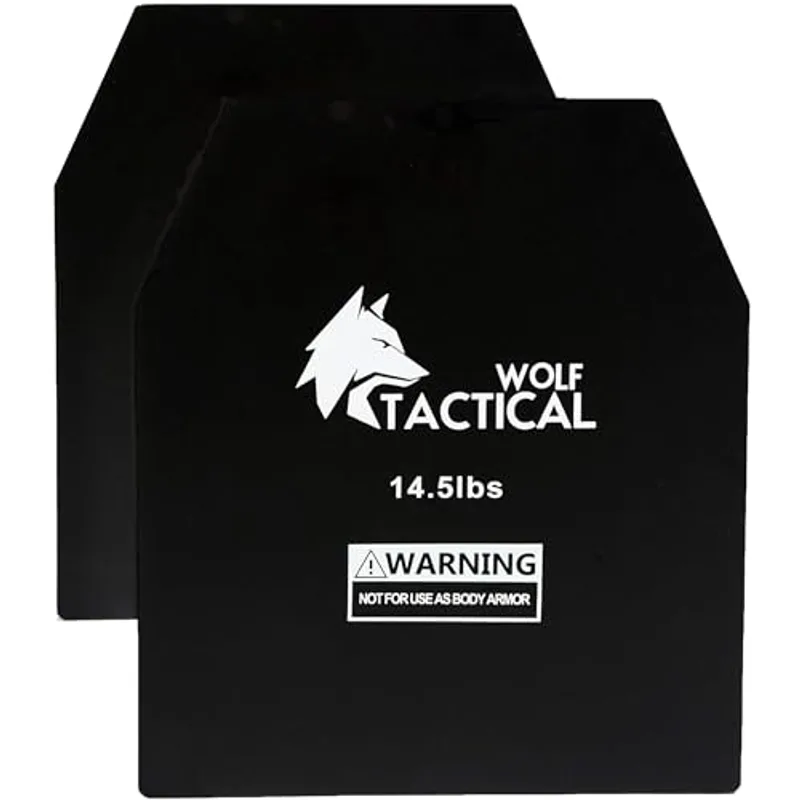 WOLF TACTICAL Weight Vest Plates - 5.75/8.75/14.5/19.75LB Pairs - WODs, Strength Training, Running, Heavy Workouts