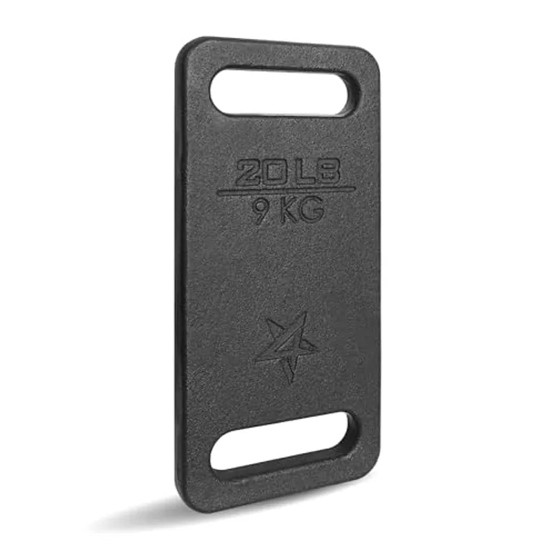 Yes4All 20 lb Ruck Weight – Cast Iron Weighted Ruck for Walking, Jogging, and Running, Black